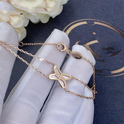 [Angela Jewellery]JEUX BRACELET WHITE MOP PINK GOLD 1 DIAMOND