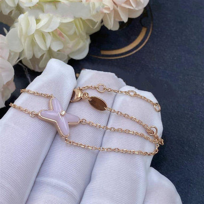 [Angela Jewellery]JEUX BRACELET PINK MOP PINK GOLD 1 DIAMOND
