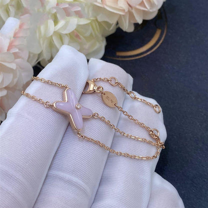 [Angela Jewellery]JEUX BRACELET PINK MOP PINK GOLD 1 DIAMOND