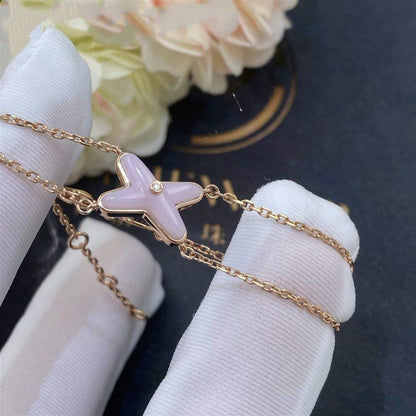 [Angela Jewellery]JEUX BRACELET PINK MOP PINK GOLD 1 DIAMOND