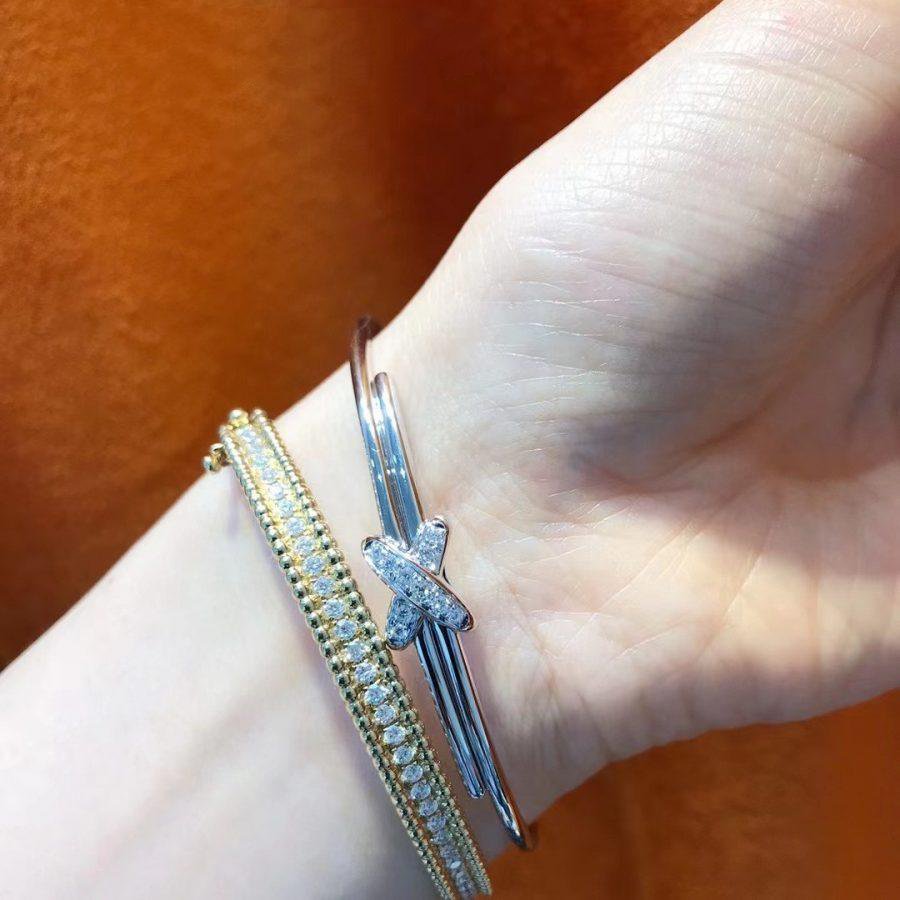 [Angela Jewellery]JEUX DE BRACELET SILVER DIAMONDS