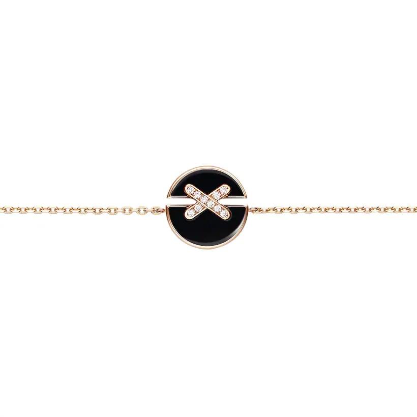 [Angela Jewellery]JEUX DE BRACELET ONYX PINK GOLD DIAMOND