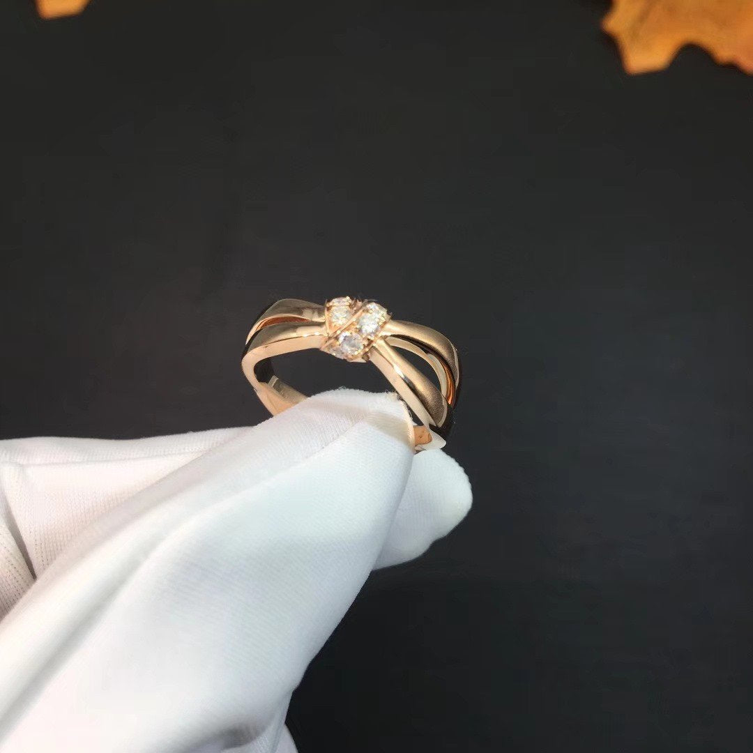 [Angela Jewellery]LIENS RING PINK GOLD DIAMOND