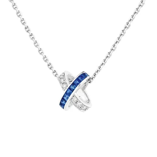 [Angela Jewellery]LIENS DIAMOND SILVER NECKLACE