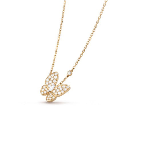 [Angela Jewellery]BUTTERFLY DIAMOND NECKLACE