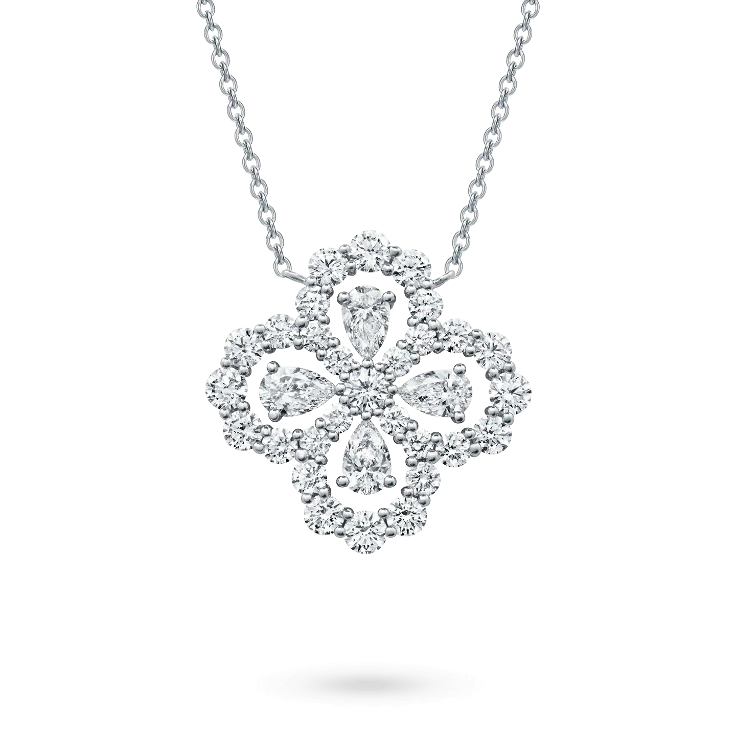 [Angela Jewellery]LOOP NECKLACE FULL MOTIF DIAMOND 16MM MULTIPLE COLORS
