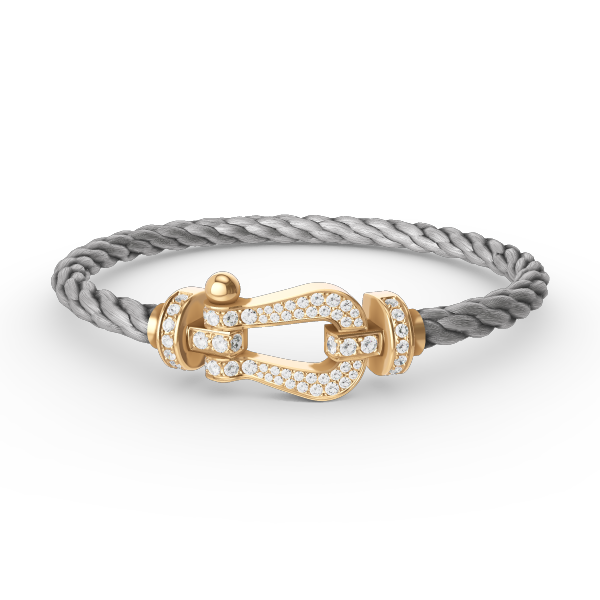 [Angela Jewellery]FORCE LARGE HORSESHOE FULL DIAMOND BRACELET GOLD