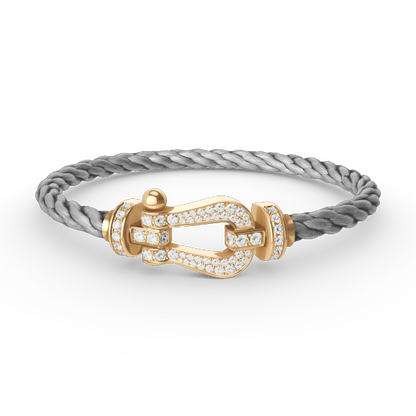 [Angela Jewellery]FORCE LARGE HORSESHOE FULL DIAMOND BRACELET GOLD