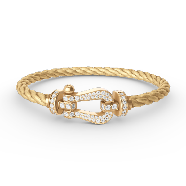 [Angela Jewellery]FORCE LARGE HORSESHOE FULL DIAMOND BRACELET GOLD
