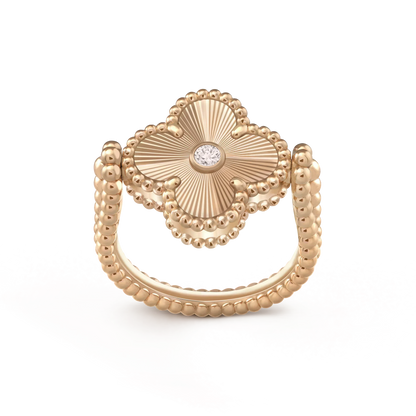 [Angela Jewellery]CLOVER RIVERSIBLE PINK GOLD RING