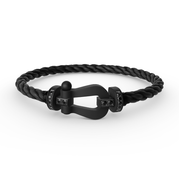 [Angela Jewellery]FORCE LARGE SERIES HORSESHOE BLACK SAMURAI BRACELET