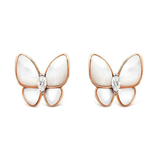 [Angela Jewellery]BUTTERFLY MOP DIAMOND EARRINGS