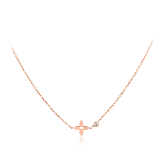 [Angela Jewellery]BLOSSOM PENDANT PINK GOLD AND DIAMOND