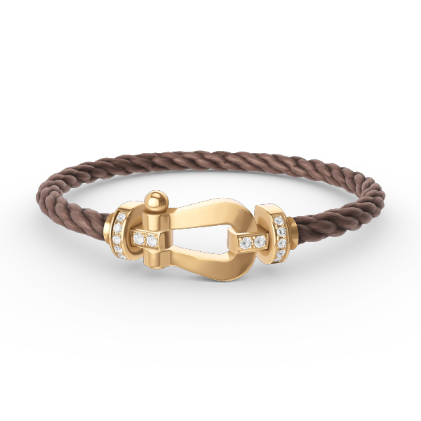 [Angela Jewellery]FORCE LARGE HORSESHOE HALF DIAMOND BRACELET GOLD