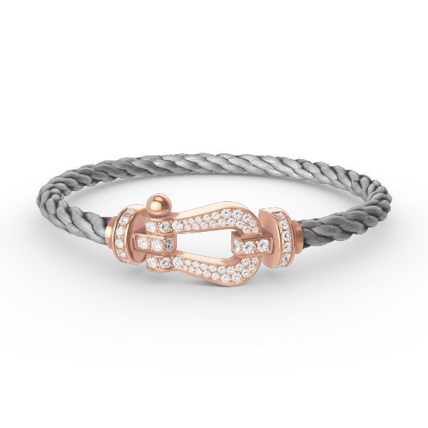 [Angela Jewellery]FORCE LARGE HORSESHOE FULL DIAMOND BRACELET ROSE GOLD