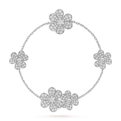 [Angela Jewellery]FRIVOLE SILVER 5 FLOWERS BRACELET