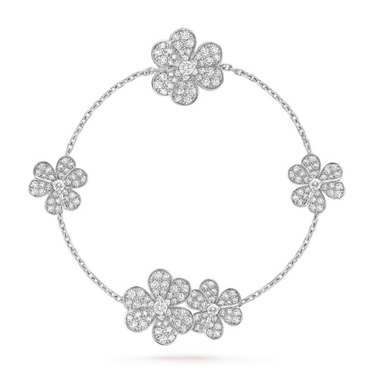 [Angela Jewellery]FRIVOLE SILVER 5 FLOWERS BRACELET