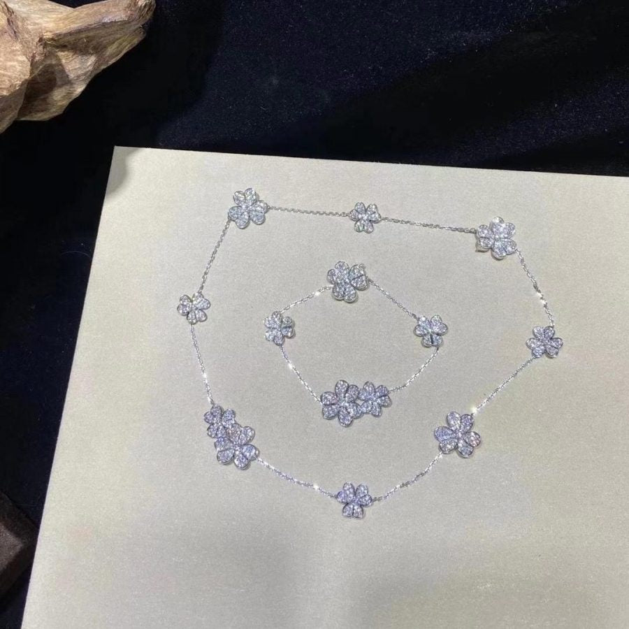 [Angela Jewellery]FRIVOLE SILVER 5 FLOWERS BRACELET