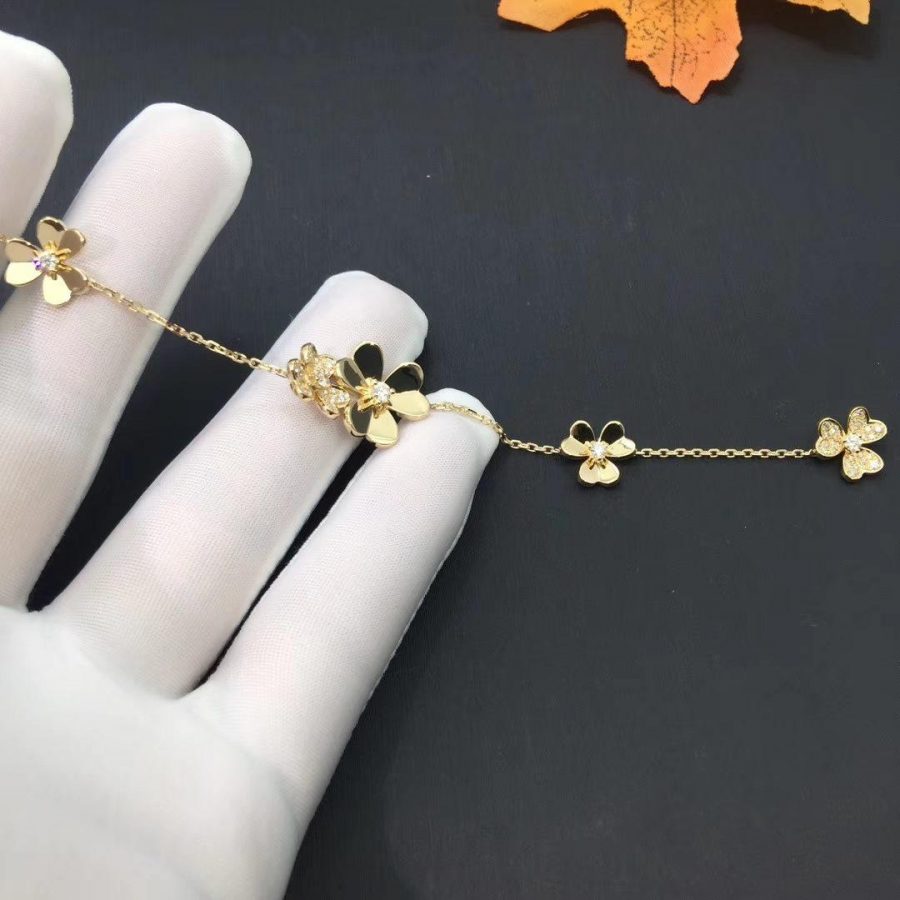 [Angela Jewellery]FRIVOLE GOLD 5 FLOWERS BRACELET