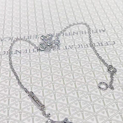 [Angela Jewellery]FRIVOLE SILVER FLOWER DIAMOND BRACELET