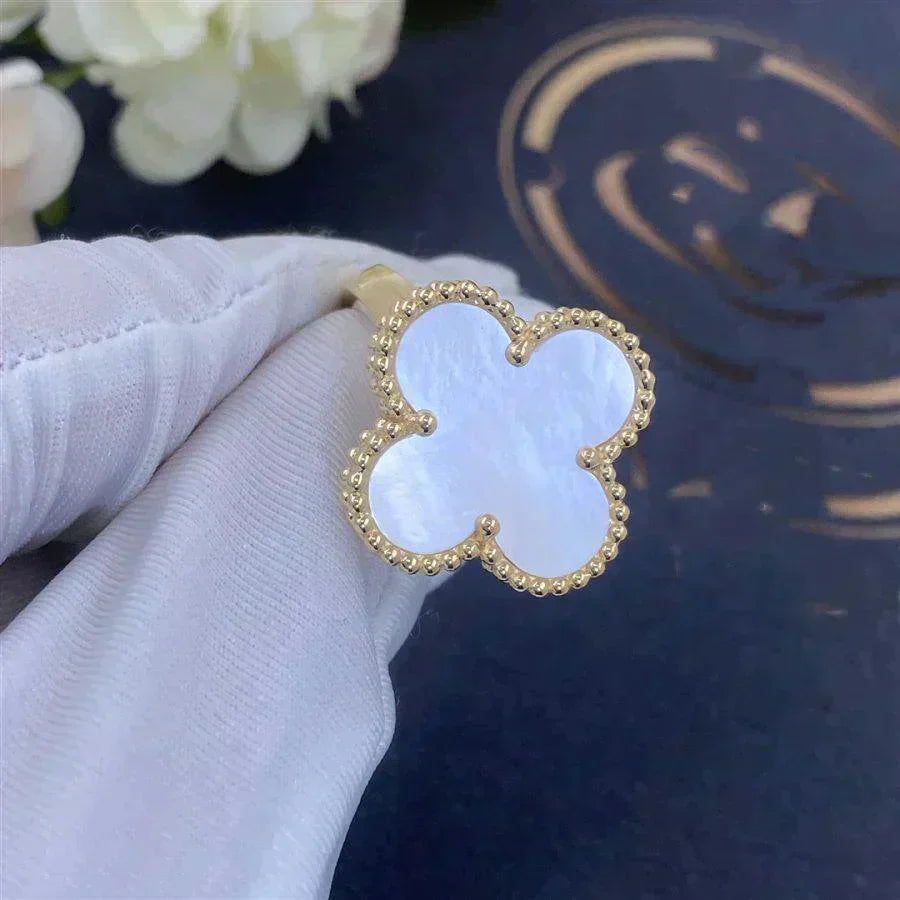 [Angela Jewellery]CLOVER WHITE MOP RING