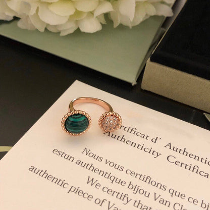[Angela Jewellery]PERLEE COULEURS DIAMOND ROSE GOLD BETWEEN THE FINGER RING