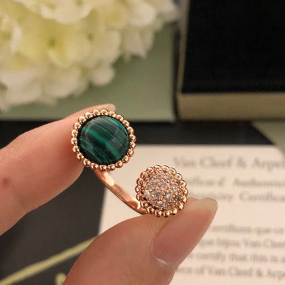 [Angela Jewellery]PERLEE COULEURS DIAMOND ROSE GOLD BETWEEN THE FINGER RING