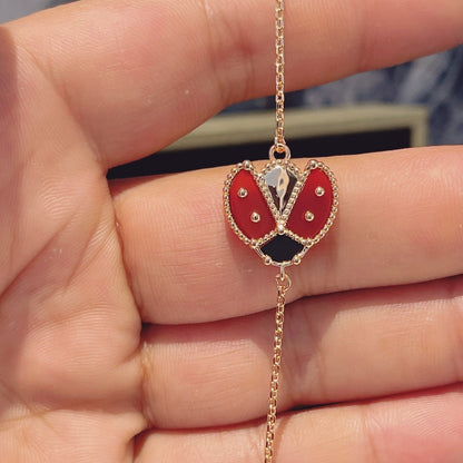 [Angela Jewellery]LUCKY SPRING 1 MOTIF PINK GOLD BRACELET