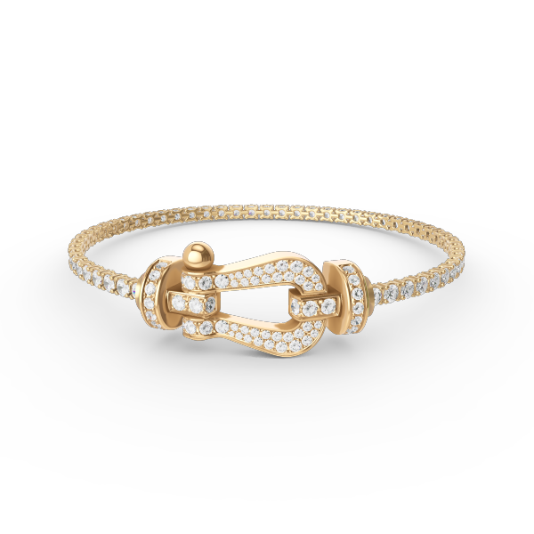 [Angela Jewellery]FORCE  LARGE HORSESHOE FULL DIAMOND TENNIS BRACELET